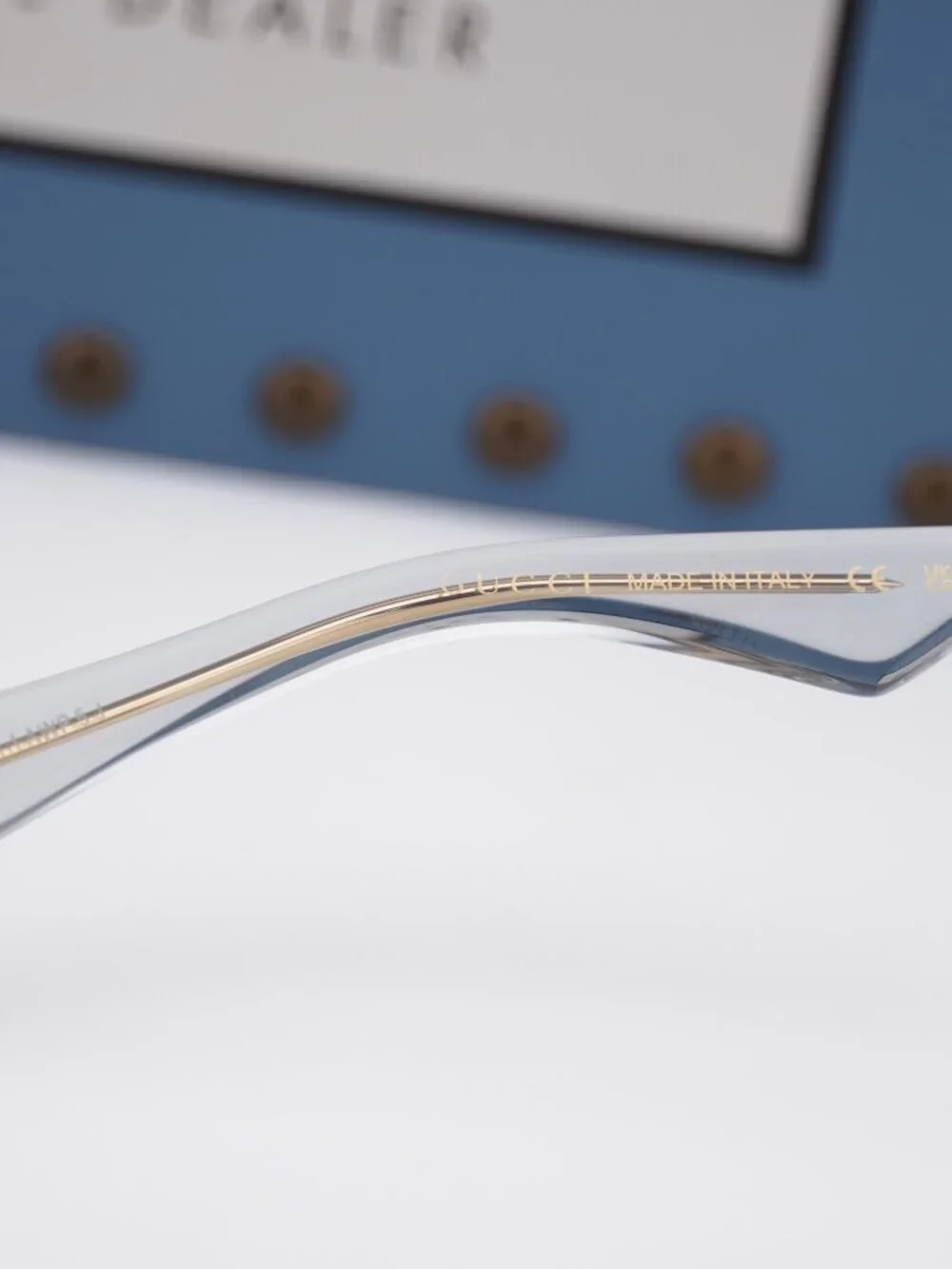 Gucci GG1746OA 003 Square Eyeglasses - Transparent Grey 52mm